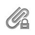 Lock, Clip Gray icon