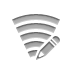 pencil, broadband Gray icon