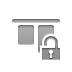 Align, Top, open, Lock, horizontal Gray icon
