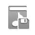 Library, Diskette, music DarkGray icon