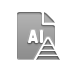 File, Format, pyramid, Ai Gray icon
