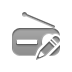 pencil, radio Gray icon