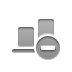 delete, Align, horizontal, Bottom Icon