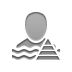 pyramid, swimming Gray icon