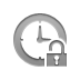 Clock, open, Lock Gray icon