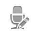 pencil, radio, Microphone Gray icon