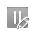 pencil, Pause DarkGray icon