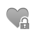 Lock, open, Heart DarkGray icon