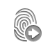Fingerprint, right DarkGray icon