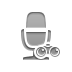 radio, Binoculars, Microphone Gray icon