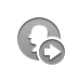 coin, right, Silhouette DarkGray icon