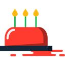 birthday, cake, Dessert, Celebration, Bakery, Birthday Cake, food Black icon