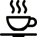coffee cup, Chocolate, food, Tea Cup, mug, hot drink Black icon