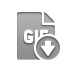 Gif, File, Format, Down DarkGray icon