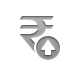 sign, rupee up, rupee, Currency, Up DarkGray icon