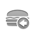 Left, hamburger DarkGray icon