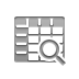 zoom, Spreadsheet Gray icon