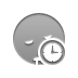 Clock, smiley, Sleeping DarkGray icon