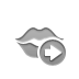 kiss, right DarkGray icon