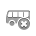 Bus, Close DarkGray icon