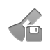 Diskette, Flashlight Gray icon
