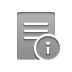 stamped, document, Info DarkGray icon