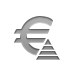 Euro, sign, pyramid, Currency Icon