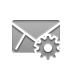 envelope, Gear DarkGray icon