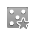 star, dice, Game DarkGray icon