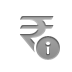 Info, sign, Currency, rupee DarkGray icon