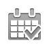 checkmark, Month, Calendar Gray icon