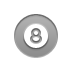 Ball, Billard DarkGray icon