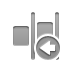 Left, distribute, right, horizontal Gray icon