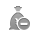 yen, Money, Bag, delete Gray icon