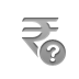 sign, rupee, help, Currency DarkGray icon