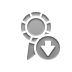 Down, Certificate DarkGray icon