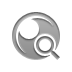 Sphere, zoom Gray icon