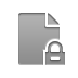 document, Lock DarkGray icon