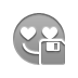 Diskette, love, smiley Icon