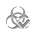 quarantine, checkmark Gray icon