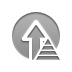 upload, pyramid DarkGray icon