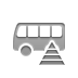 pyramid, Bus Gray icon