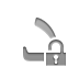 Lock, dinar, open, sign, Currency Gray icon