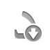sign, dinar, Currency, Down Gray icon