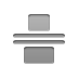 evenly, vertical, space Gray icon