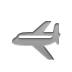 Plane Gray icon