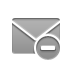 delete, envelope DarkGray icon
