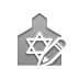 pencil, Synagogue Gray icon