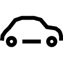 Automobile, Car, transport, transportation, vehicle Black icon