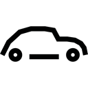 Automobile, Car, vehicle, transportation, transport Black icon